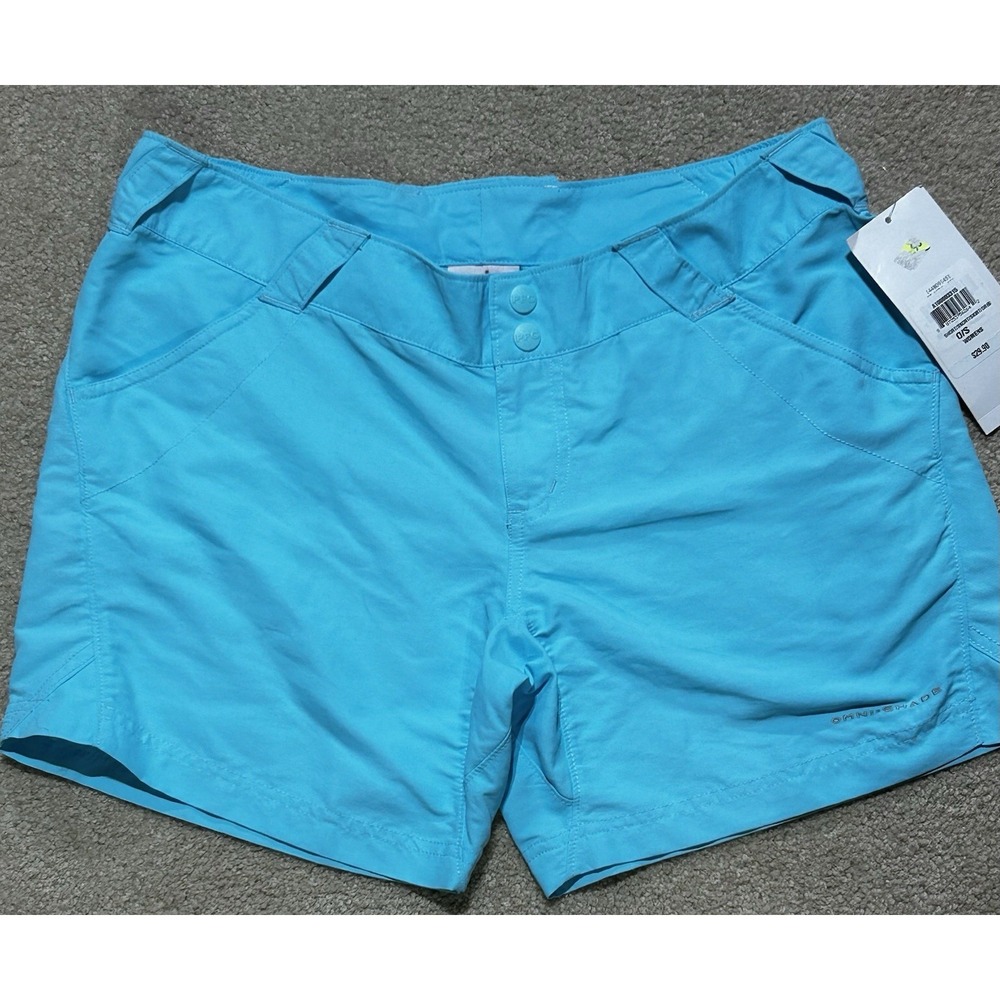 Columbia Shorts Women's  Aqua Blue PFG  Water Marine Hiking MED